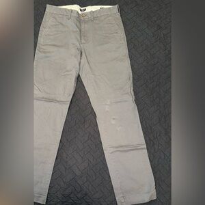 J Crew Factory Straight-fit Chino Pants 30 32 Dark Grey